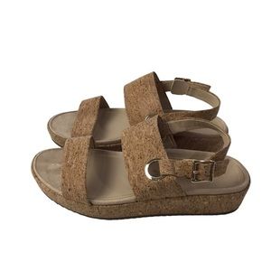 Vionic Louise Cork Platform Sandal Size 10 EUC